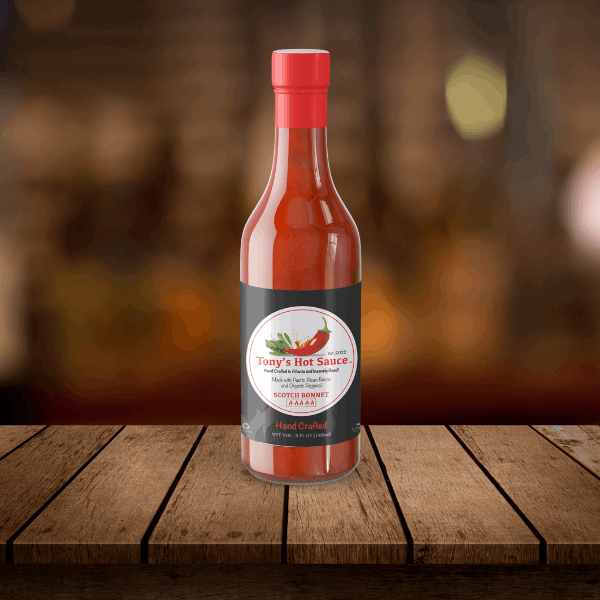 Tony's Handcrafted  "Scotch Bonnet"  Hot Sauce 5 Oz, Hot Sauce from Tony's Hot Sauce Company