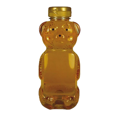 24 oz Plastic Flat Panel Honey Bears