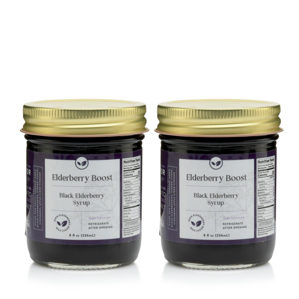 All Natural Elderberry Boost (8 oz) - 2 for $26.99