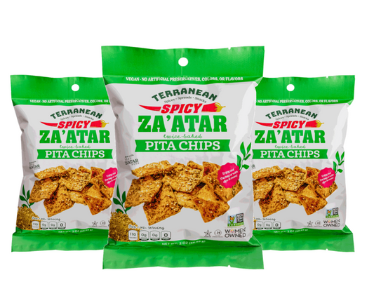 Spicy Za'atar Chips (2 oz.) 3-pack from Terranean Spices, Spreads & Snacks