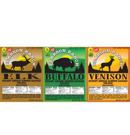 Exotic Meats Cutting Board Gift Set, Gift Box from Pearson Ranch Jerky