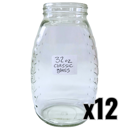 32 oz Glass Classic Honey Jars