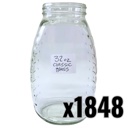 32 oz Glass Classic Honey Jars