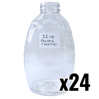 32 oz Plastic Classic Honey Jars