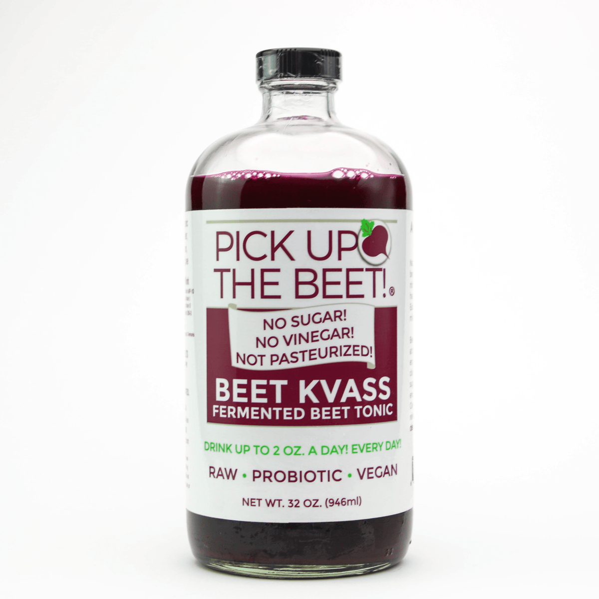 32oz Organic Beet Juice Kvass, Beverage from Garden Goddess