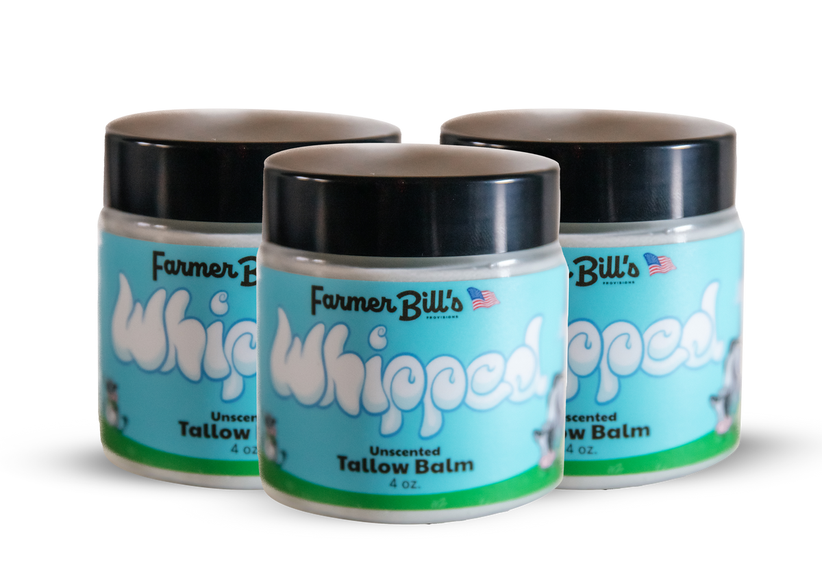 Whipped Unscented Grass-fed Tallow Balm 4 oz, image 4 of 5