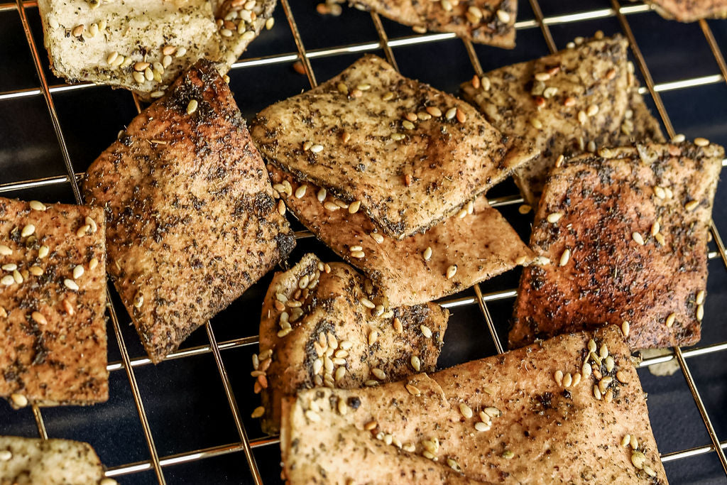 Avocado Oil Twice-Baked Pita Chips 12 Pack, Pita Chips from Terranean Spices, Spreads & Snacks