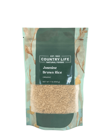 Jasmine Rice, Brown, Organic, Grains, Rice & Cereal from Country Life Natural Foods