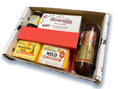 Wisconsin Cheese, Fudge, Jam & Sausage Gift Box 412
