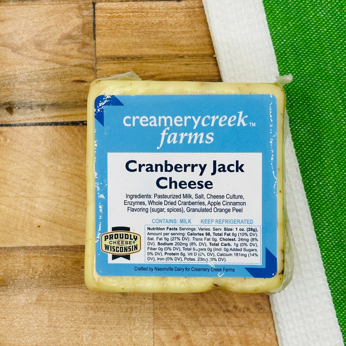 Wisconsin Cranberry Jack Cheese from Creamery Creek Farms