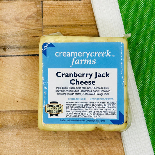 Wisconsin Cranberry Jack Cheese from Creamery Creek Farms