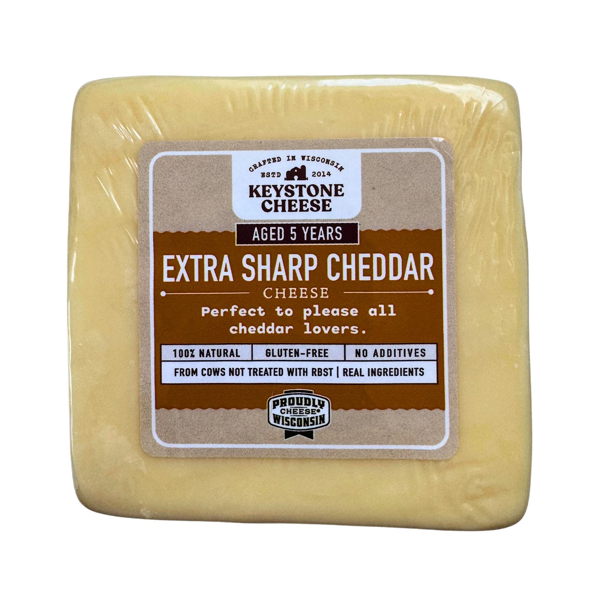 5 Year Aged Cheddar, Cheese from Keystone Cheese