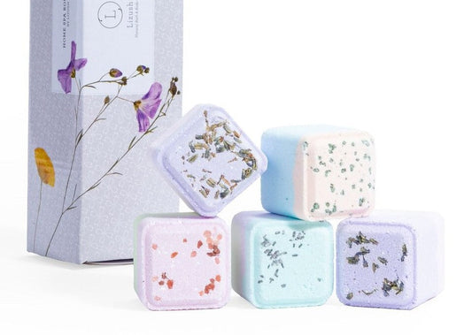 Mixed scents Shower Steamers Gift Set - 5 Big Fizzies, Cheer Up Package, Gift Box from Lizush
