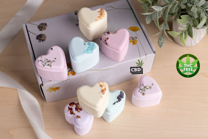 CBD - 8 Bath bombs set -  perfect for a relaxing Mother's day bath, Gift Box from Lizush