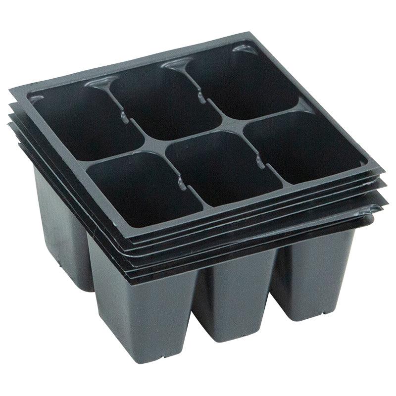 6-Pack Planting Containers for 1020 Tray - Standard (Sheet of 8), Garden from Grow Organic