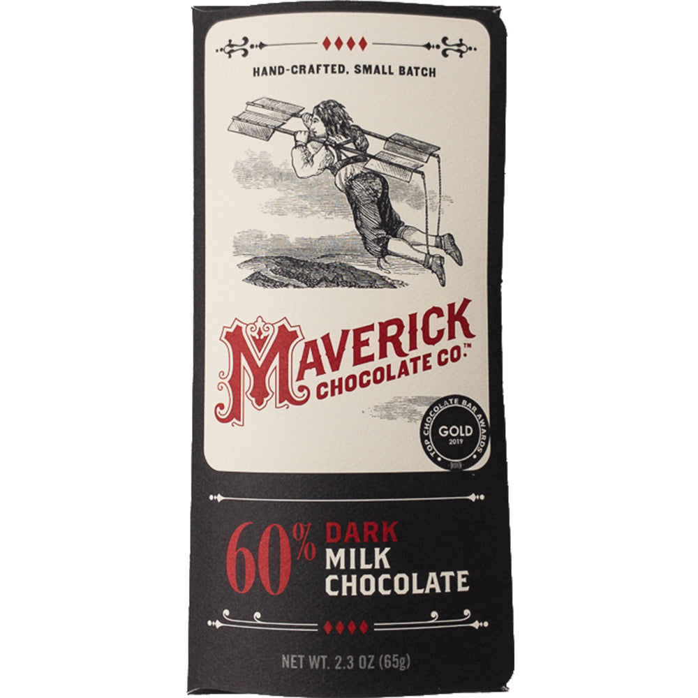 60% Dark Milk Chocolate, Confection from MaverickChocolate