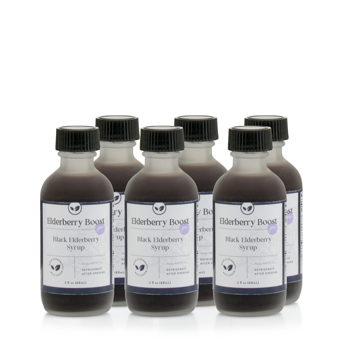 Elderberry Go! 2 oz Travel Size Jars - 6 Pack by Elderberry Boost