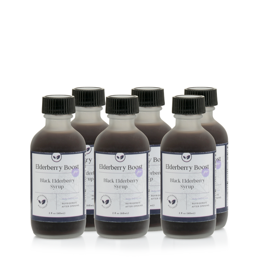 Elderberry Go! 2 oz Travel Size Jars - 6 Pack by Elderberry Boost