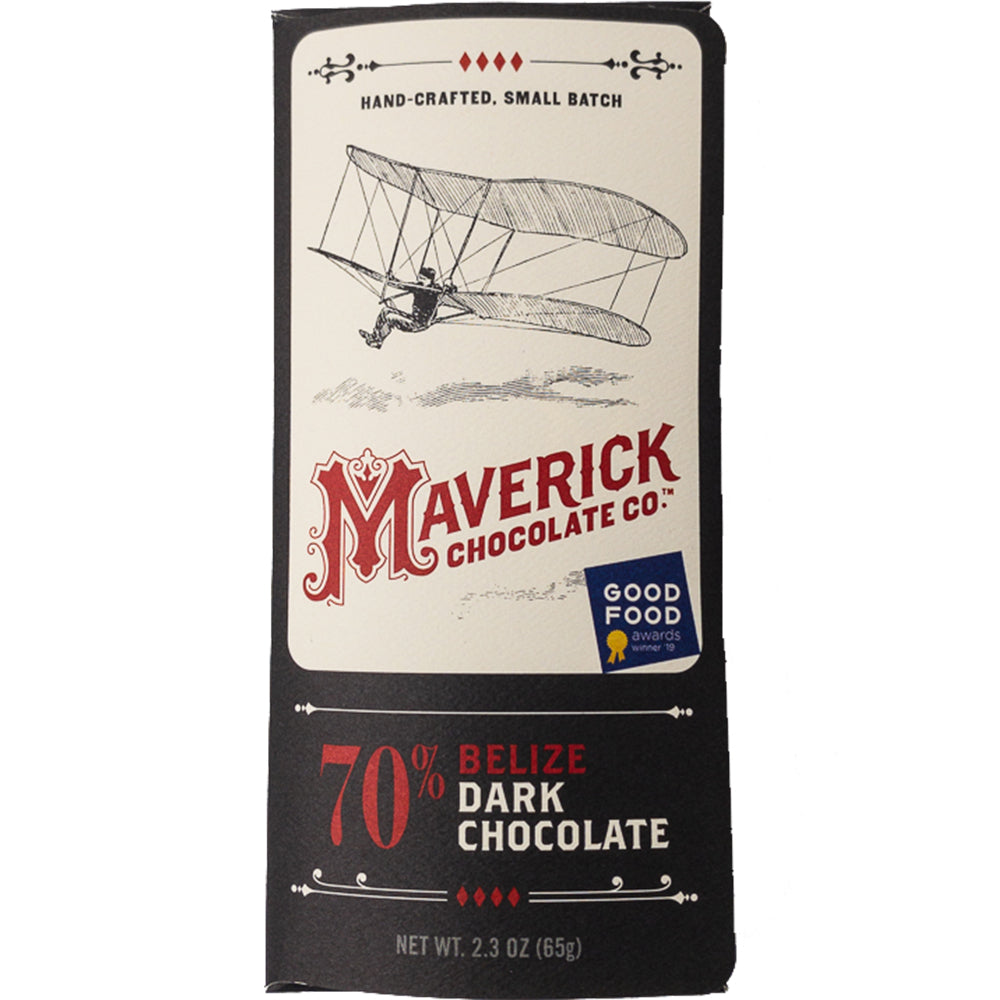 70% Belize Dark Chocolate, Confection from MaverickChocolate