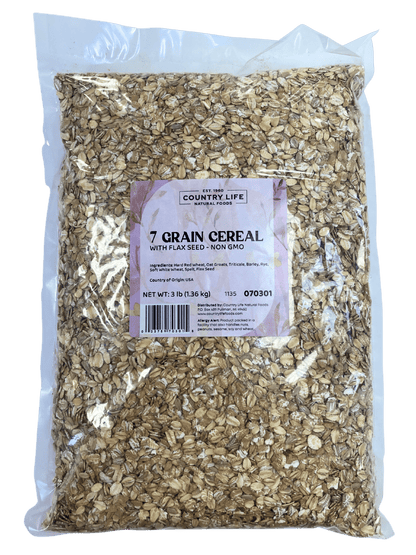 7-Grain Cereal w/ Flaxseed, Non GMO, Cereal & Granola from Country Life Natural Foods