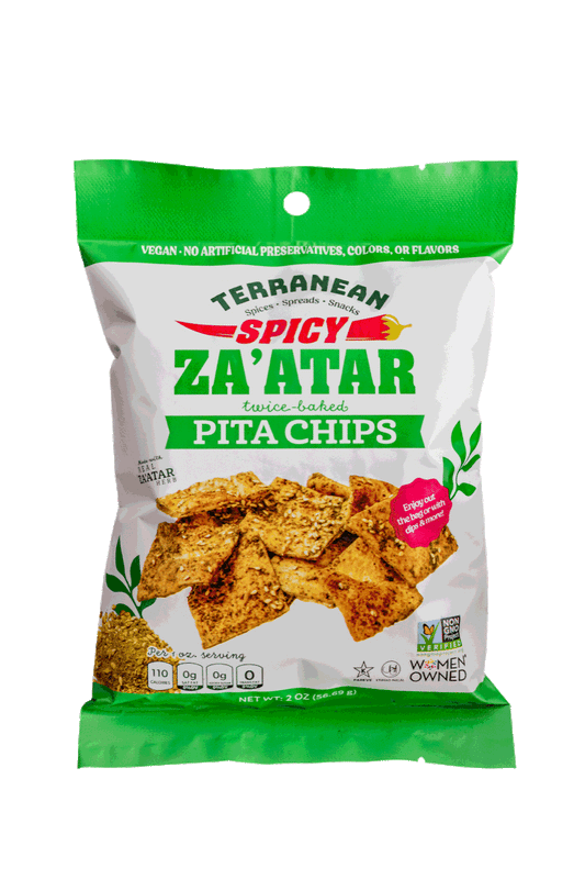 Spicy Za'atar Chips (2 oz.) 3-pack from Terranean Spices, Spreads & Snacks