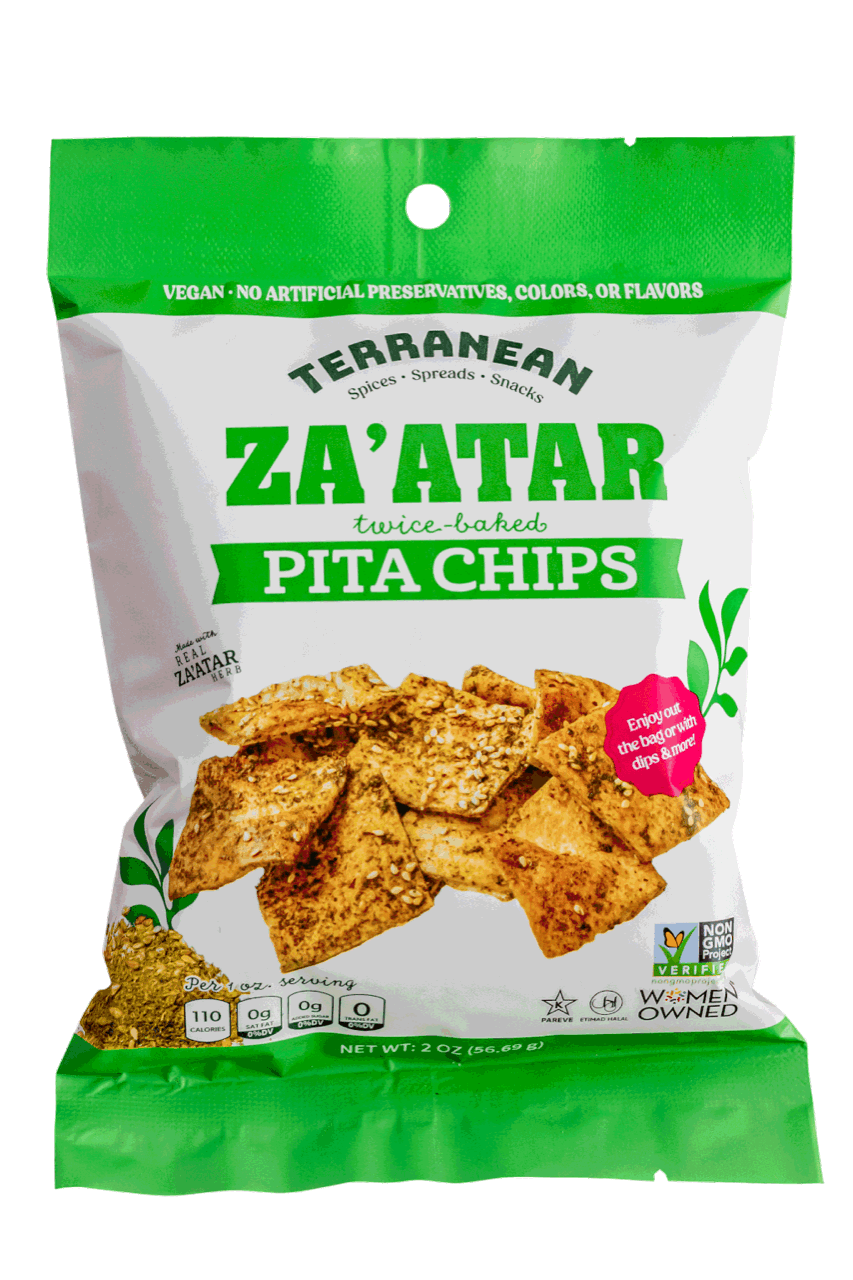 12 Pack of Pita Chips (2 oz.) - Choose your flavor from Terranean Spices, Spreads & Snacks