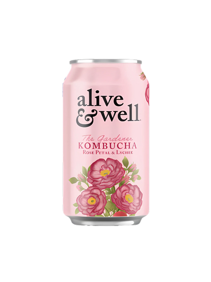 Rose Petal & Lychee Kombucha Organic - 6pk
