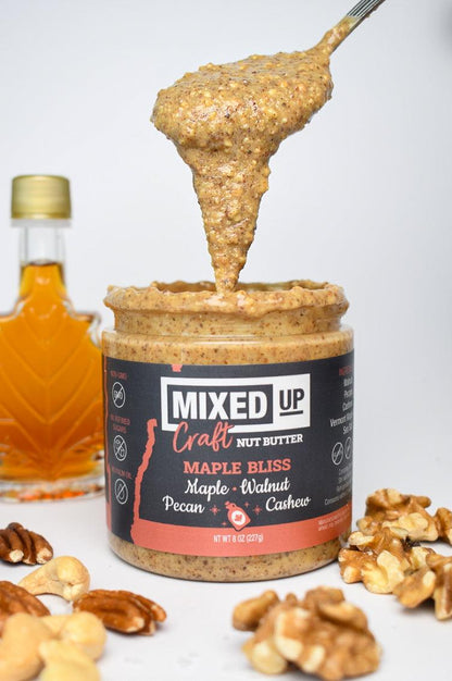 "Maple Bliss" - Maple, Walnut & Pecan Nut Butter - 8 oz