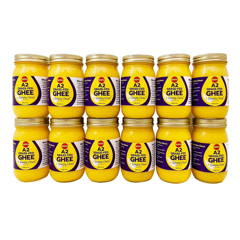 A2 Grassfed Non-GMO Ghee 16oz - Case of 12, Dairy from Shop Simply Ghee