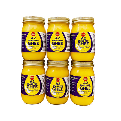 A2 Grassfed Non-GMO Ghee 16oz - Half Case of 6, Dairy from Shop Simply Ghee