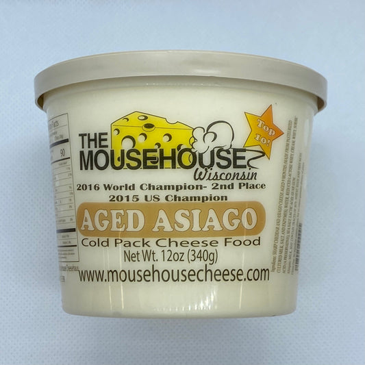 Aged Asiago Cheddar Spread, 12 oz by Mousehouse Cheesehaus