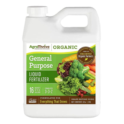 AgroThrive Organic General Purpose Fertilizer (1 gal), Garden from Grow Organic