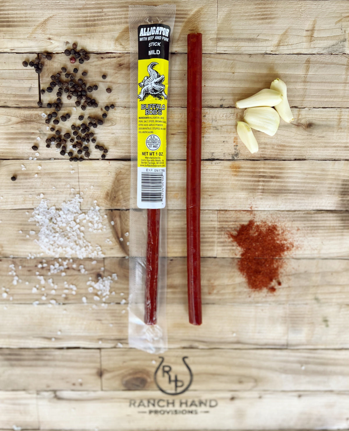 Alligator Jerky Stick — Mild, Meat from Ranch Hand Provisions