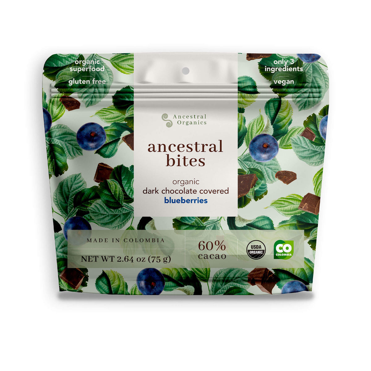 Organic Dark Chocolate Covered Blueberry by Ancestral Organics