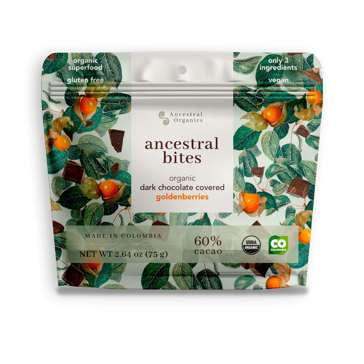 Organic Dark Chocolate Covered Goldenberry by Ancestral Organics