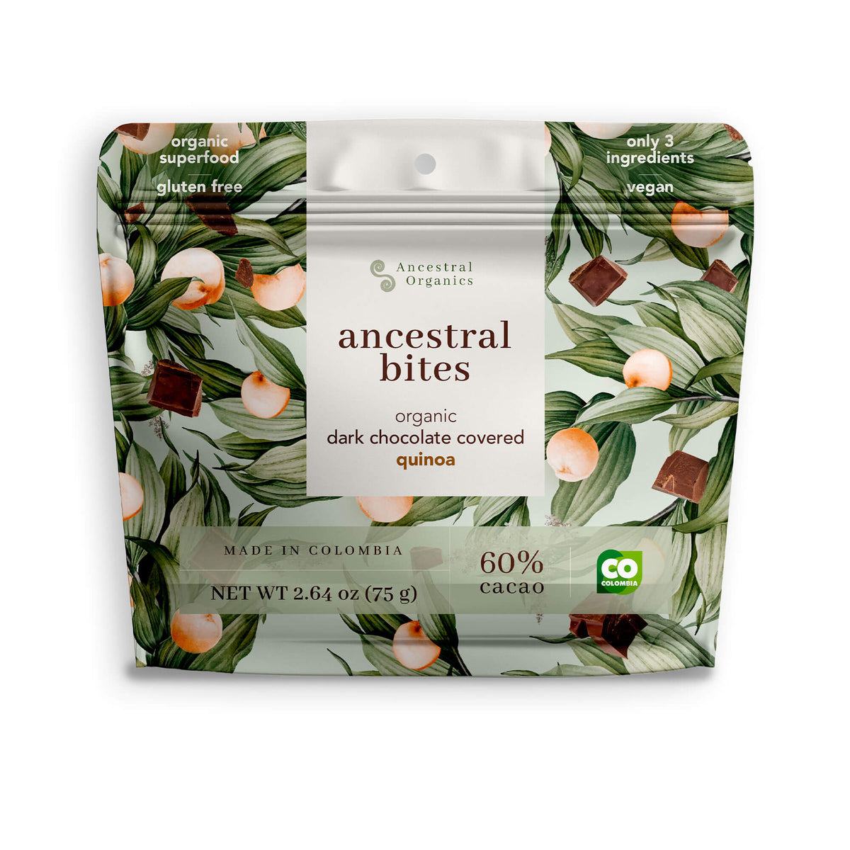 Organic Dark Chocolate Covered Quinoa by Ancestral Organics