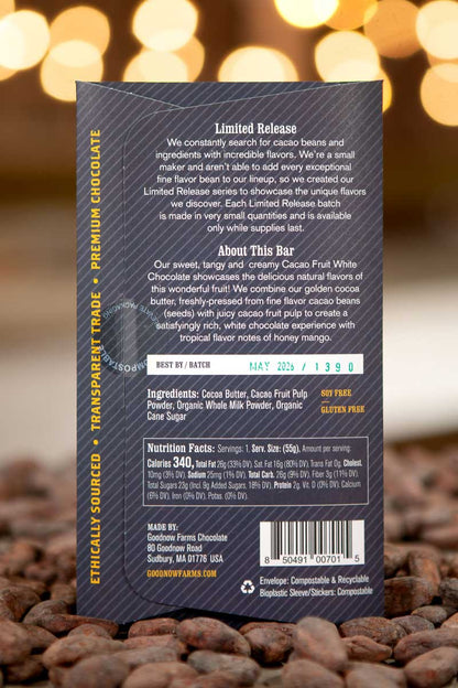 Limited Release, Cacao Fruit White Chocolate