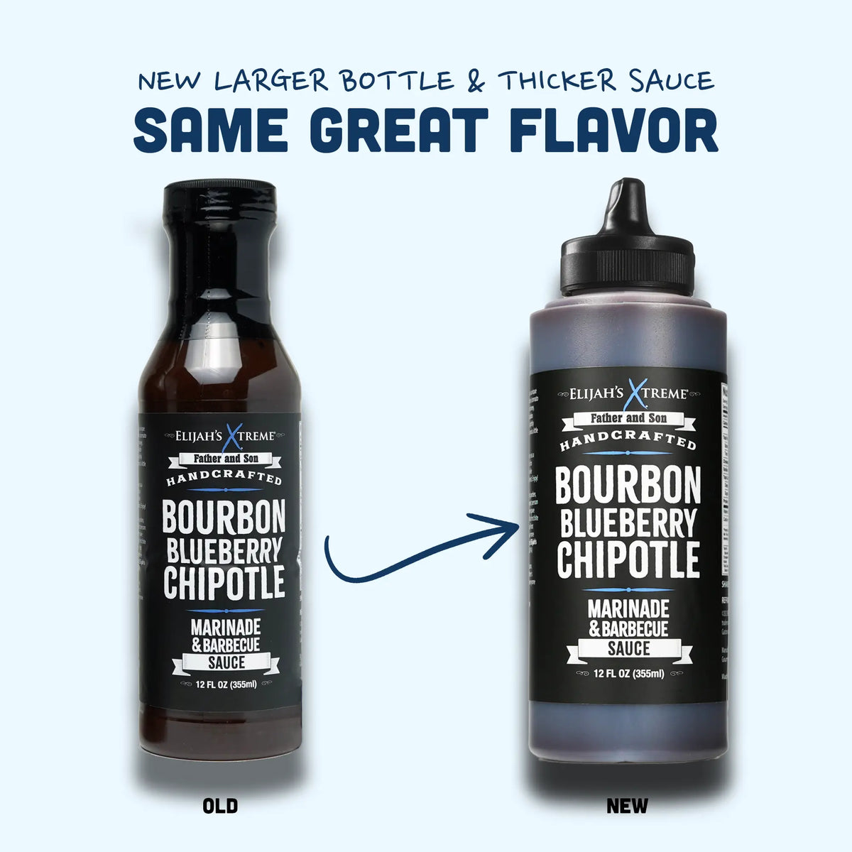 Bourbon Blueberry Chipotle BBQ Sauce & Marinade, BBQ Sauce from Elijah's Xtreme