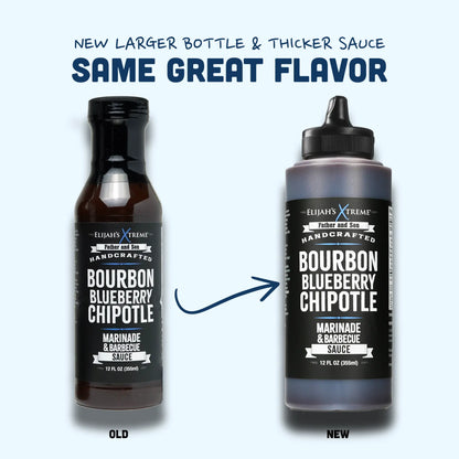 Bourbon Blueberry Chipotle BBQ Sauce & Marinade, BBQ Sauce from Elijah's Xtreme