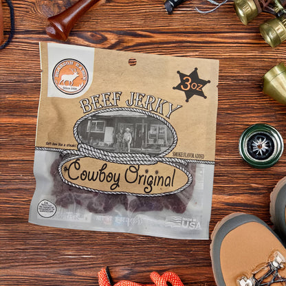 Cowboy Original Beef Jerky - 3 oz, Meat from Pearson Ranch Jerky