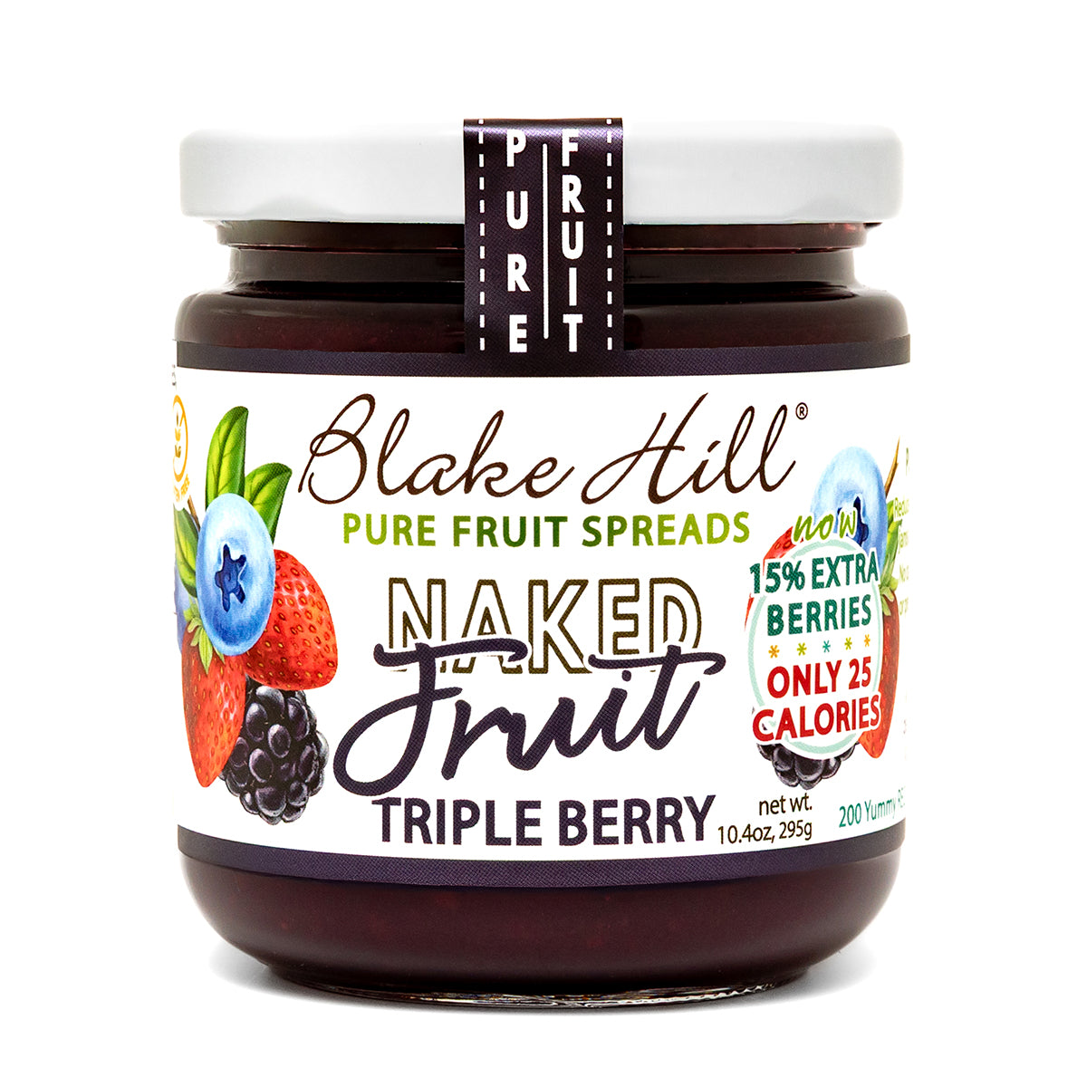 NEW Naked Triple Berry Spread 10.4oz - FRESH BATCH COMING SOON by Blake Hill Preserves