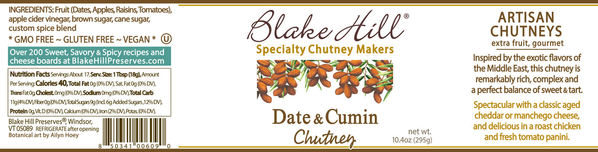 Date & Cumin Chutney, Jams & Jellies from Blake Hill Preserves