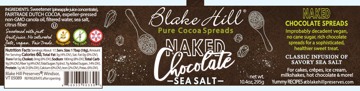 Naked Chocolate Sea Salt Spread 10.4oz - FRESH BATCH COMING SOON, image 16 of 16