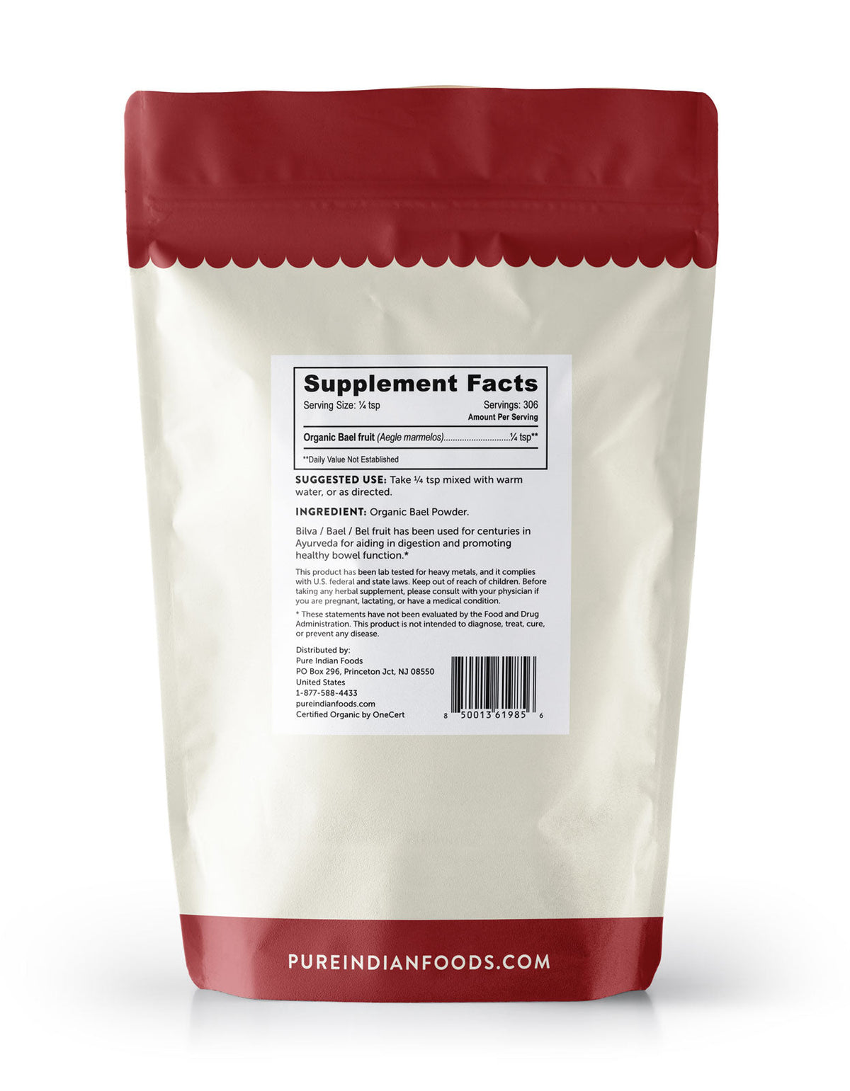 Bilva / Bael Fruit Powder, Certified Organic - 8 oz