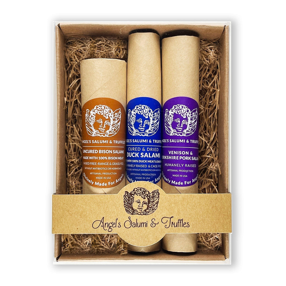 Bison & Game Salami Trio Gift Box by Angel's Salumi & Truffles