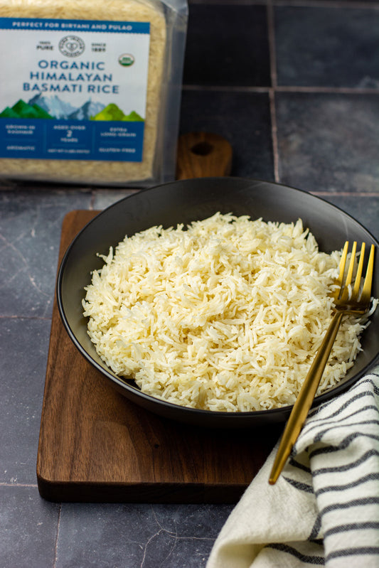 Himalayan Basmati Rice Aged 2 Years, Certified Organic - 2 lbs from Pure Indian Foods