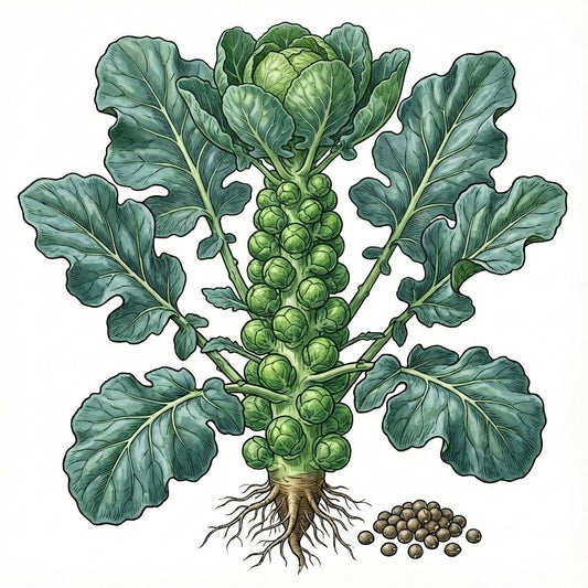 BRUSSEL SPROUT Seeds, Long Island