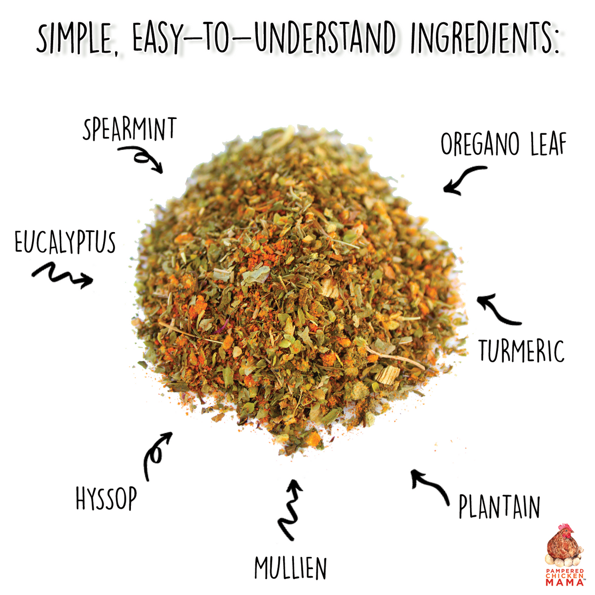 BreatheRight (TM) Coop Herbs For Clean & Great Smelling Coops, Herbs from Dahlia Pets