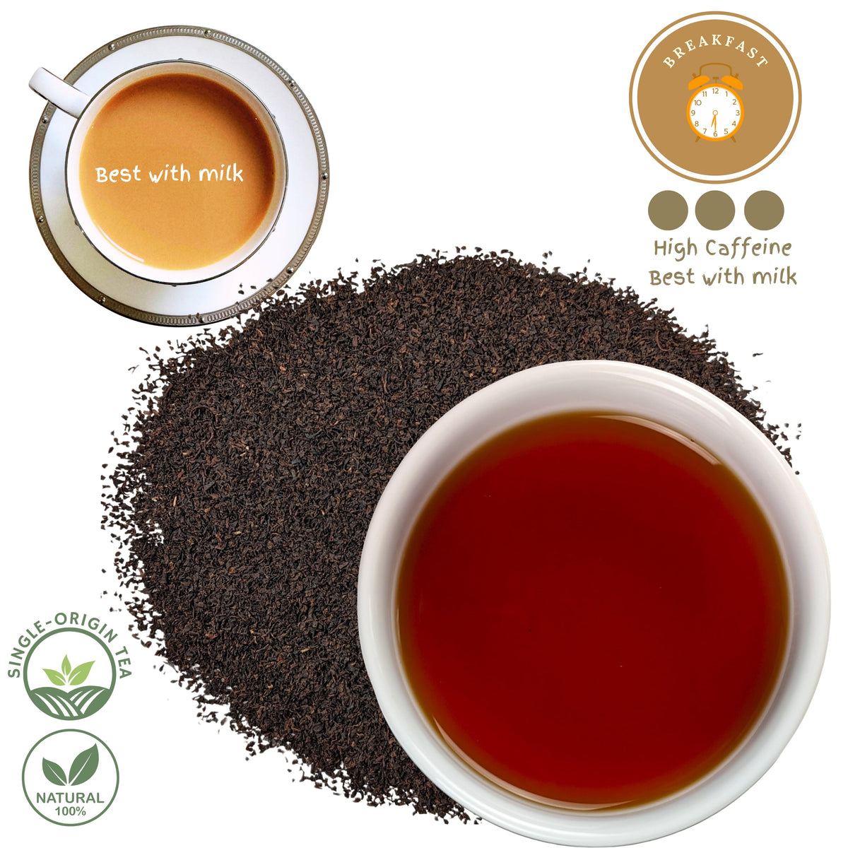English Breakfast Dimbula BOP | Norwood Heights Gold | Ceylon Loose Leaf Strong Black Tea by so gud