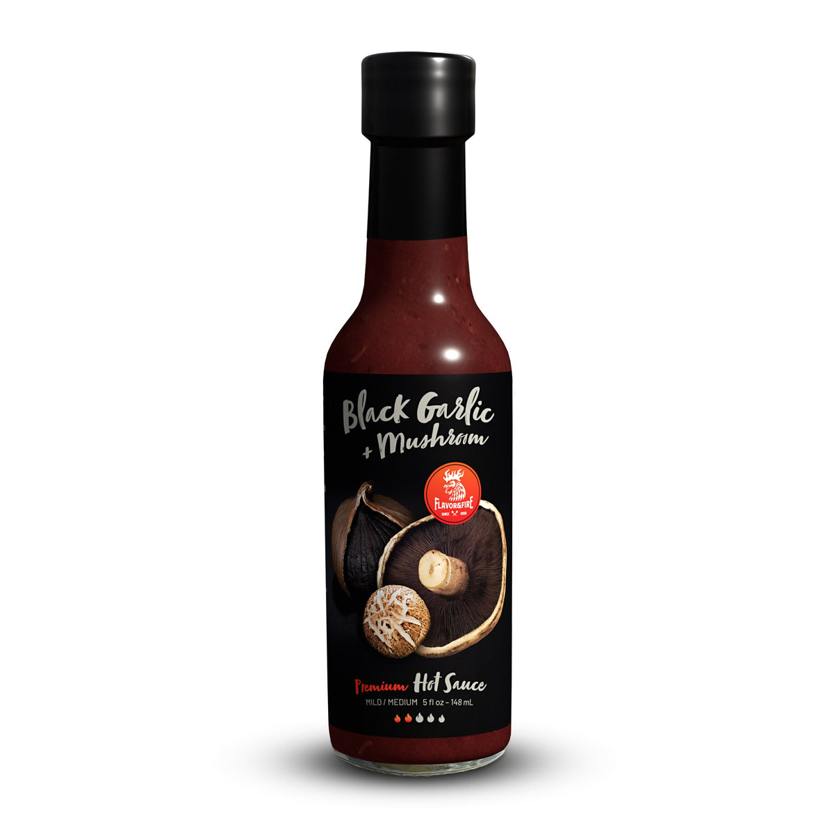 Black Garlic & Mushroom Hot Sauce by Flavor & Fire